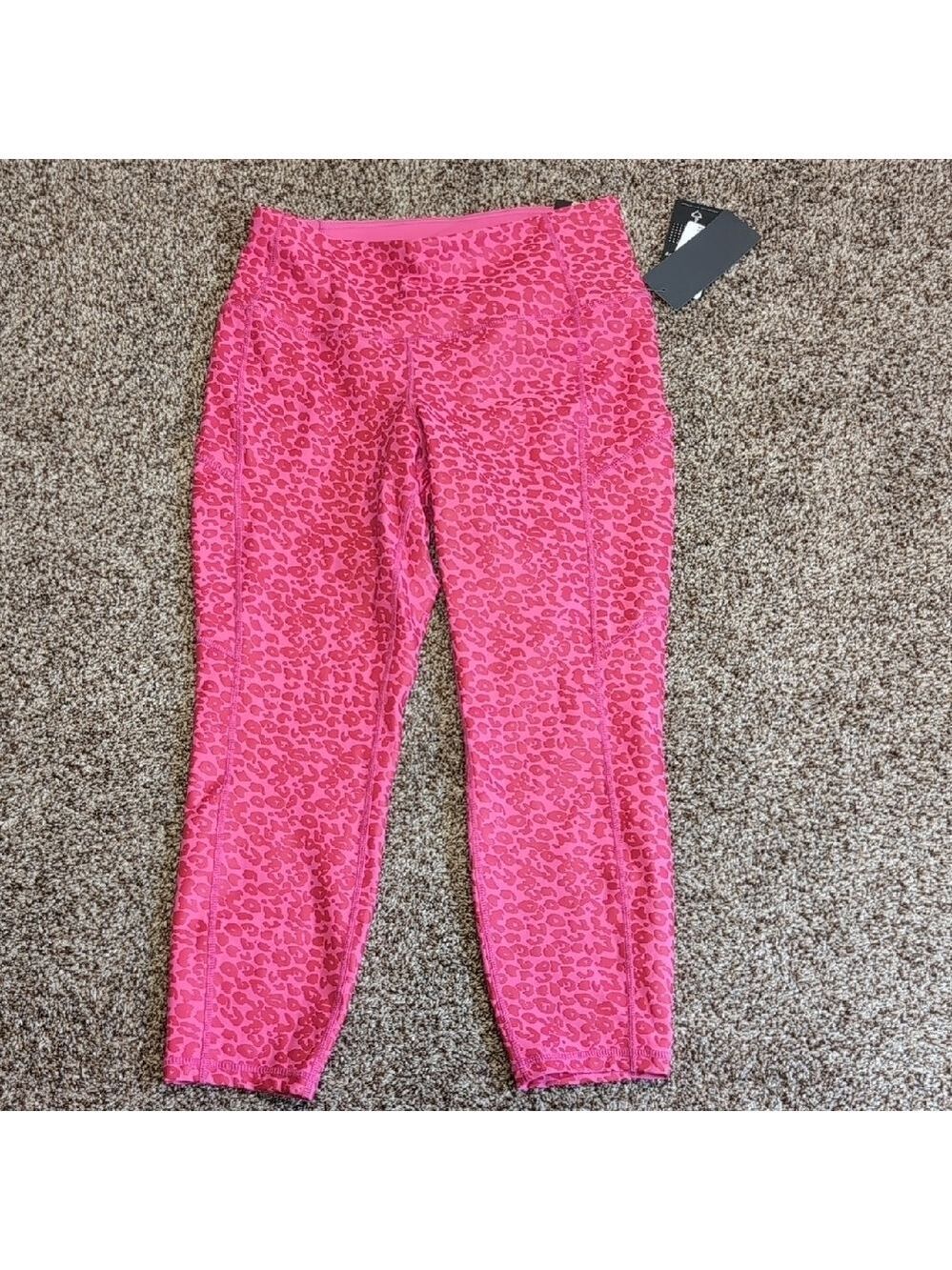 Torrid Active Pink Leopard Print Leggings NEW Size 10